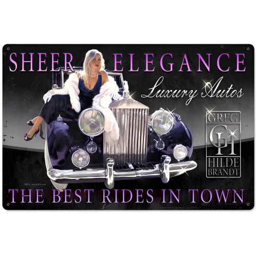 Sheer Elegance Metal Sign - 36" x 24"