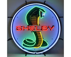 Shelby Cobra Circle Neon Sign With Backing