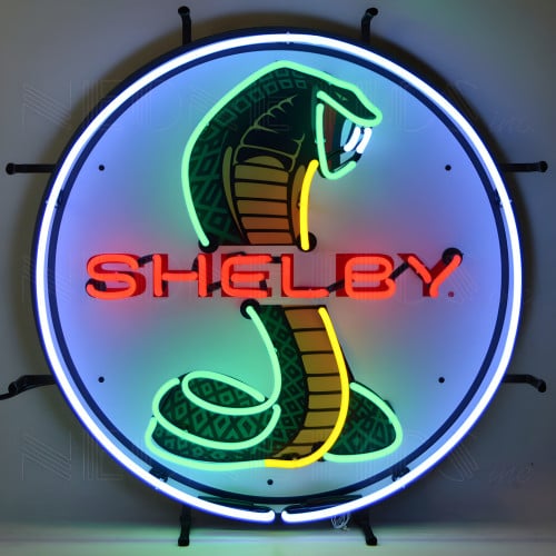 Shelby Cobra Circle Neon Sign
