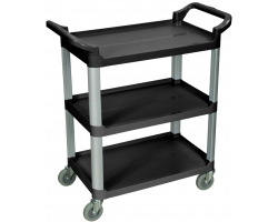 Black 3 Shelf Serving Cart