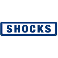 Shocks Metal Sign - 20" x 5"