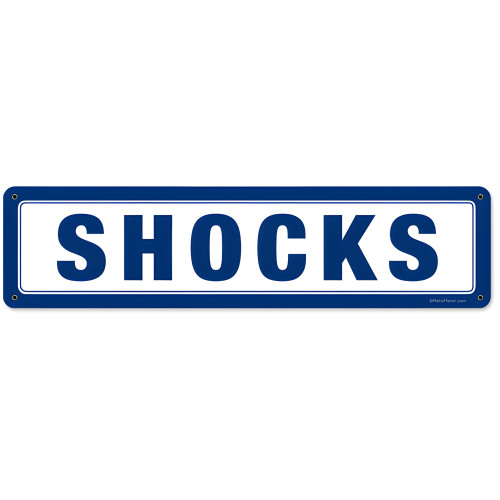 Shocks Metal Sign - 20" x 5"