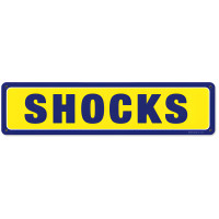 Shocks Metal Sign - 20" x 5"