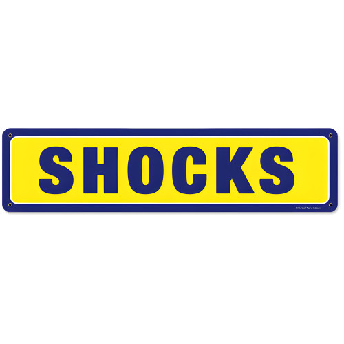 Shocks Metal Sign - 20" x 5"