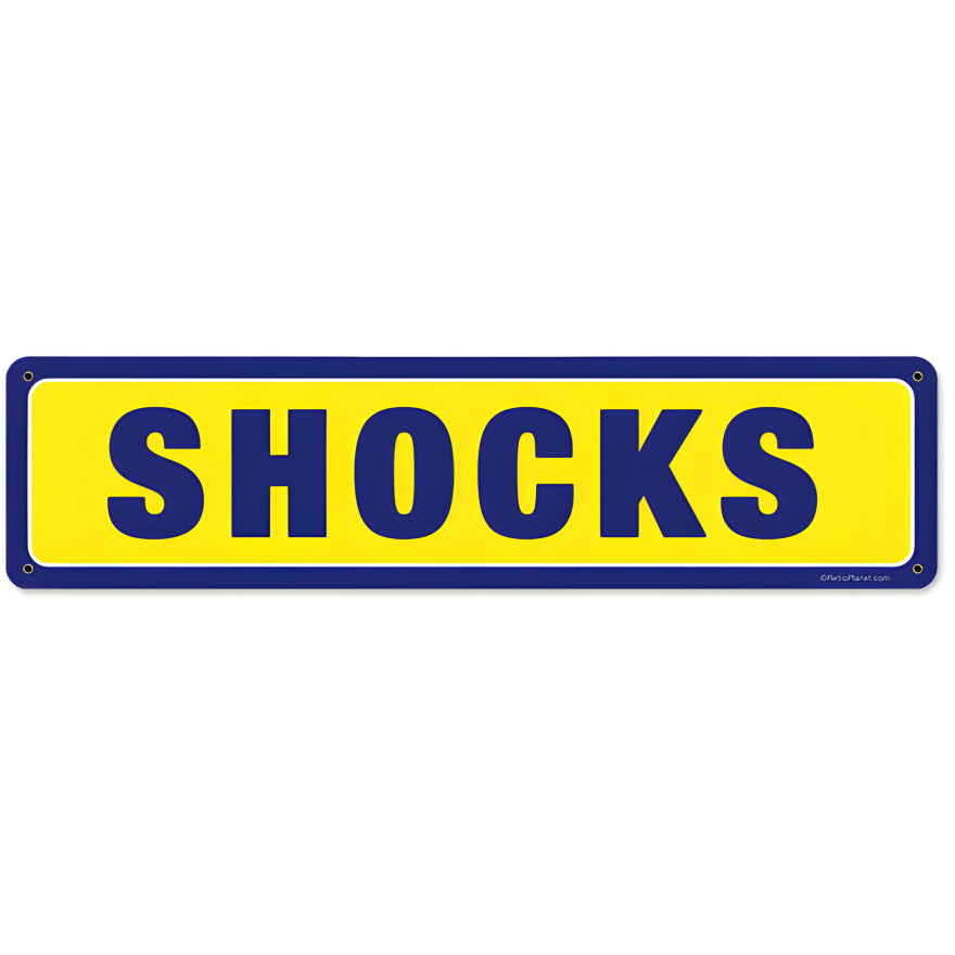 Shocks Metal Sign - 20" x 5"