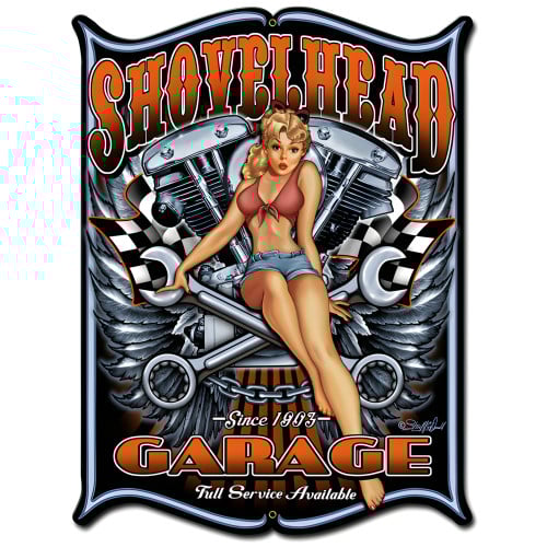 Shovelhead Metal Sign - 18" x 24"