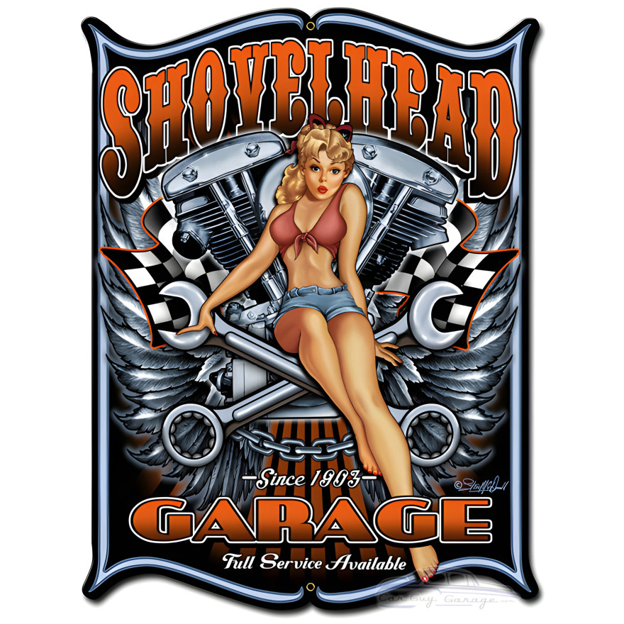 Shovelhead Metal Sign - 18" x 24"