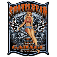 Shovelhead Metal Sign - 24" x 33"