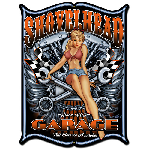 Shovelhead Metal Sign - 24" x 33"