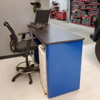 72 Inch Aluminum Retail Shop Service Counter with Laminate Top