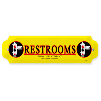 Signal Restrooms - 12" x 3"