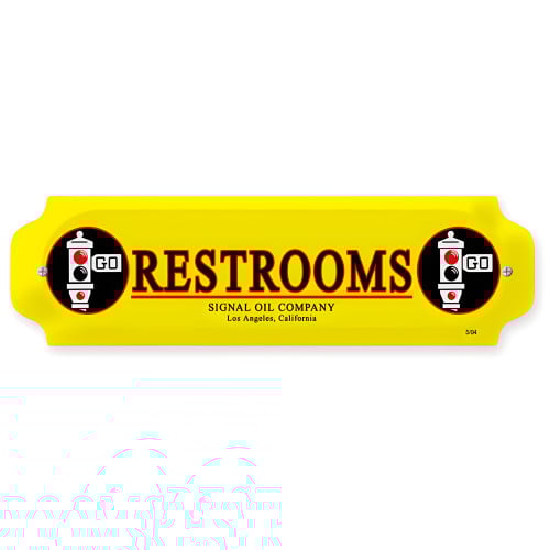 Signal Restrooms - 12" x 3"