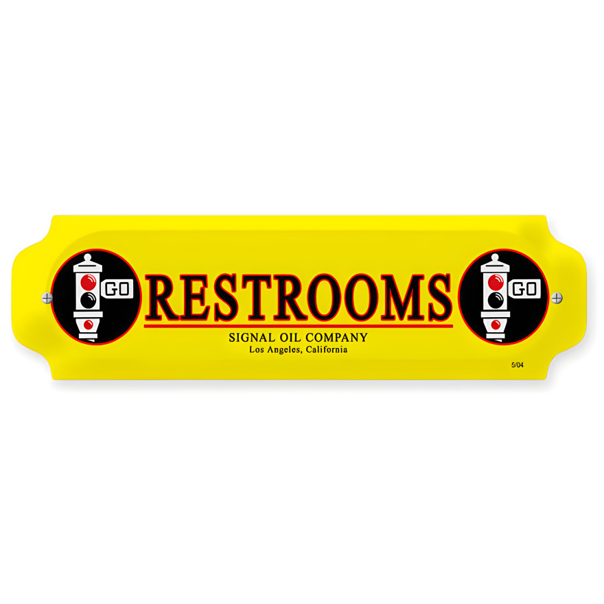 Signal Restrooms - 12" x 3"