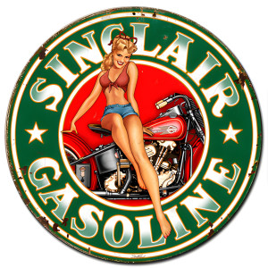 Sinclair Gasoline metal sign - 24" x 24"