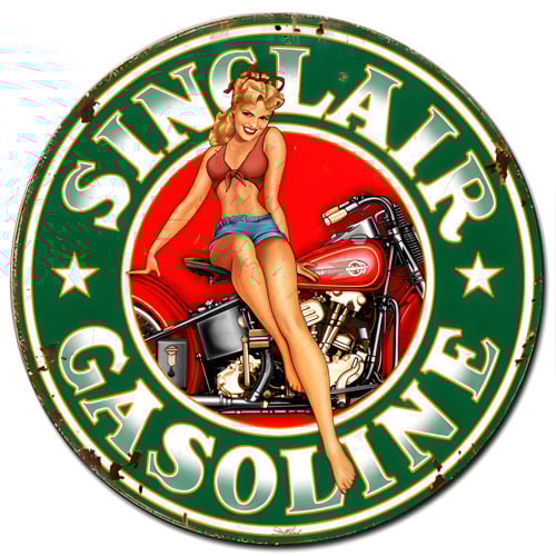 Sinclair Gasoline metal sign - 24" x 24"
