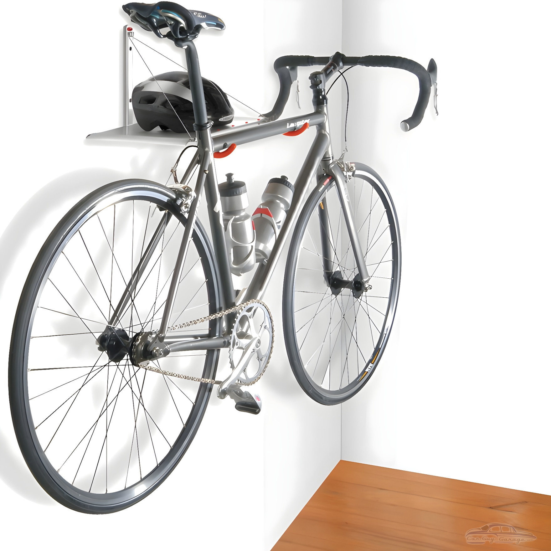 Folding Horizontal Bike Rack - Single Wall Mount