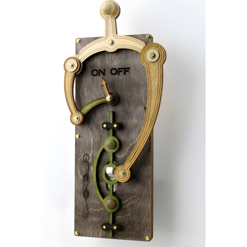 Gray Single Toggle Levered Handle Light Switch Plate