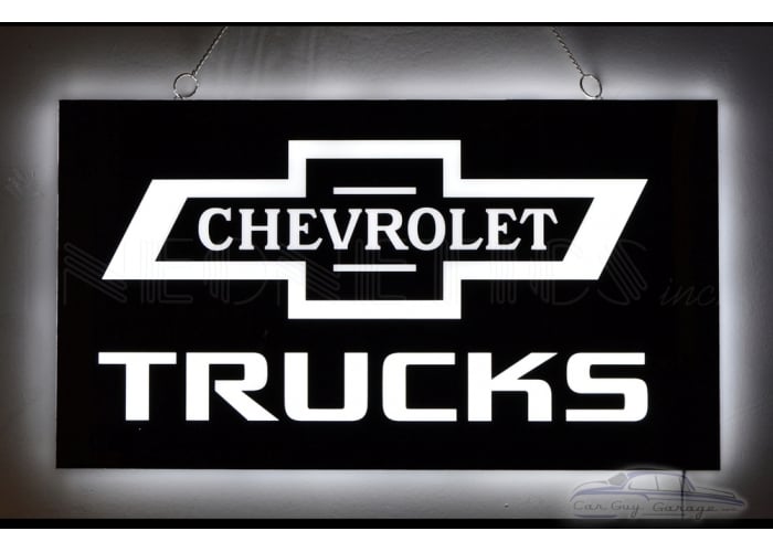 Chevy Trucks Slim Led Sign