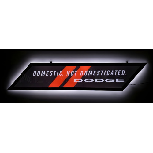 Dodge Domestic Not Domesticated Led Sign