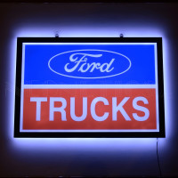 Ford Trucks LED Lighted Wall Sign - 20" x 13"