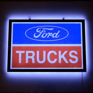 Ford Trucks LED Lighted Wall Sign - 20" x 13"