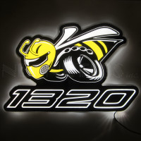 Dodge Scat Pack 1320 Bee LED Backlit Sign - 20" x 13"