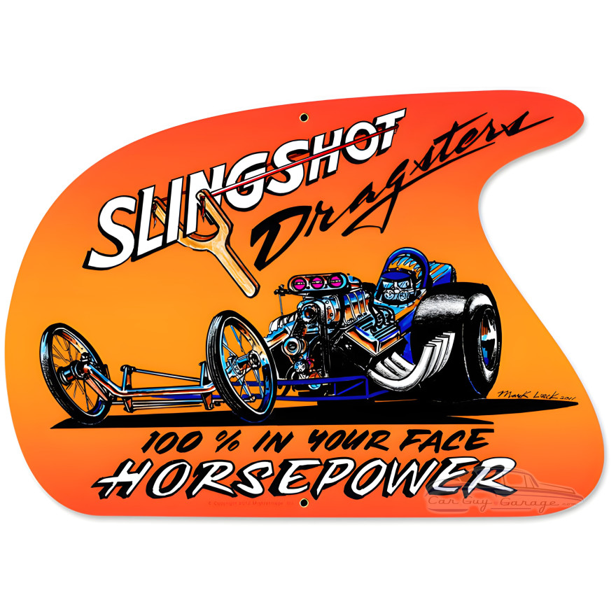 Slingshot Metal Sign - 18" x 14"