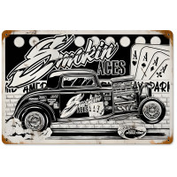 Smokin Aces Metal Sign - 18" x 12"