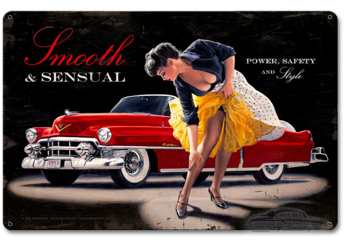Smooth and Sensual Metal Sign - 18" x 12"