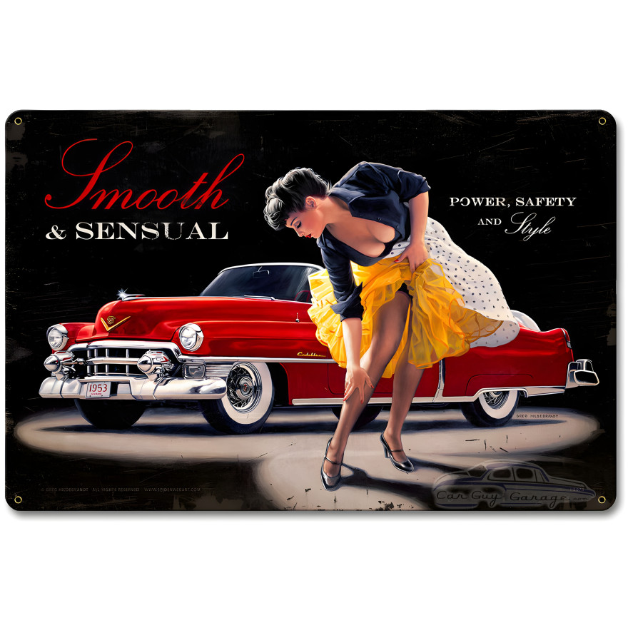 Smooth and Sensual Metal Sign - 18" x 12"