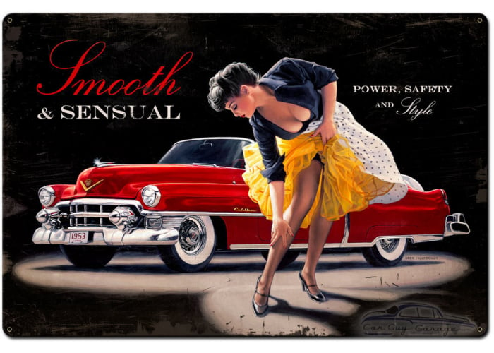 Smooth and Sensual XL Metal Sign - 36" x 24"