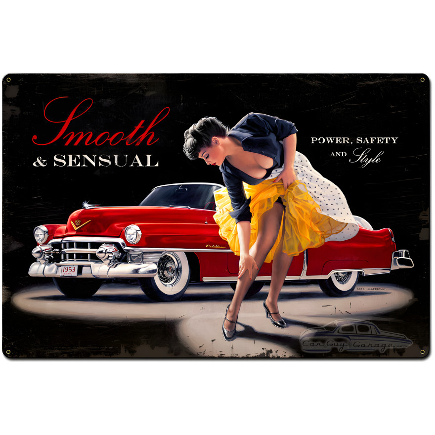 Smooth and Sensual XL Metal Sign - 36" x 24"