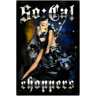 So Cal Choppers Metal Sign - 24" x 36"