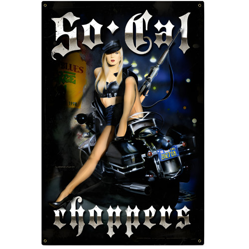 So Cal Choppers Metal Sign - 24" x 36"