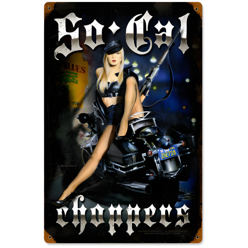 So Cal Choppers Metal Sign - 12" x 18"