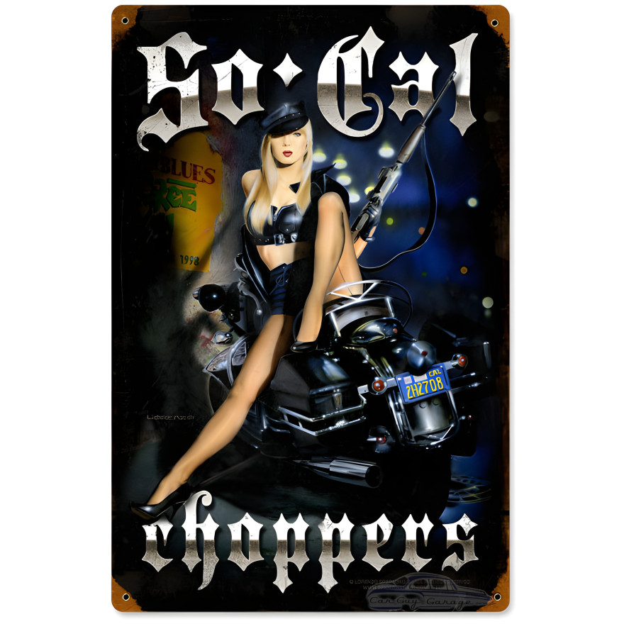 So Cal Choppers Metal Sign - 12" x 18"