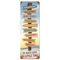 So Much Surf Metal Sign - 8" x 24"