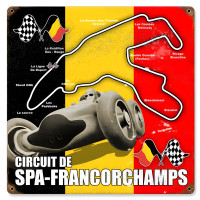 Spa-Francorchamps Metal Sign - 12" x 12"