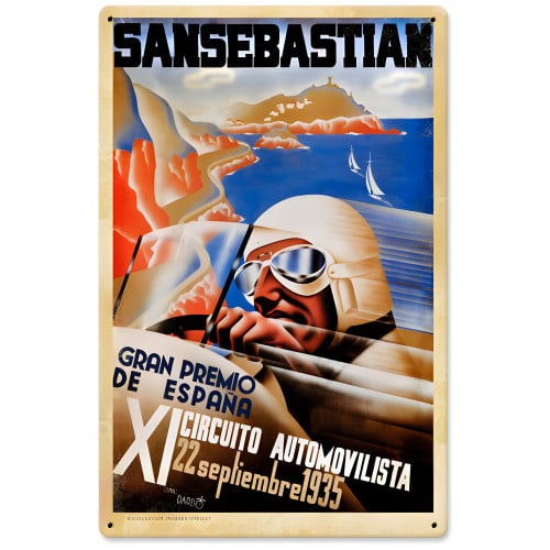 Spanish Grand Prix Metal Sign - 12" x 18"