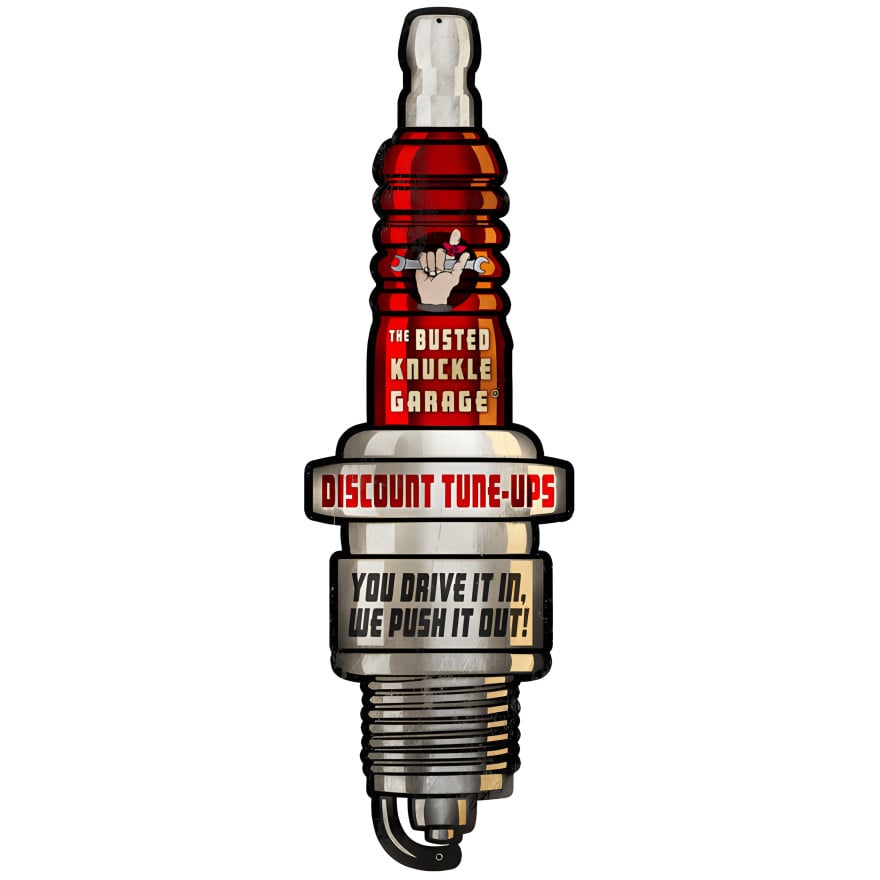 Spark Plug Sign - 7" x 31"