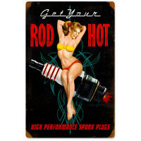 Spark Plugs Metal Sign - 12" x 18"