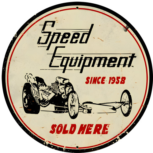 Speed Equipment Metal Sign - 28" Round
