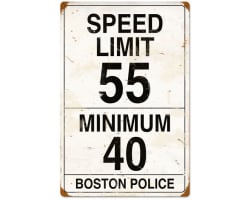 Speed Limit 55 Metal Sign
