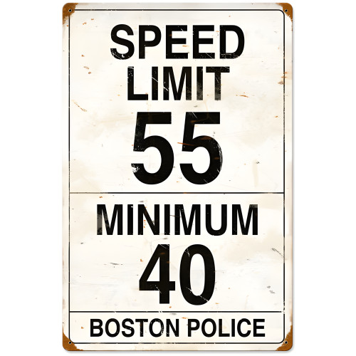 Speed Limit 55 Metal Sign - 16" x 24"