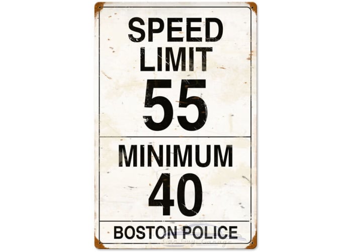 Speed Limit 55 Metal Sign - 16" x 24"