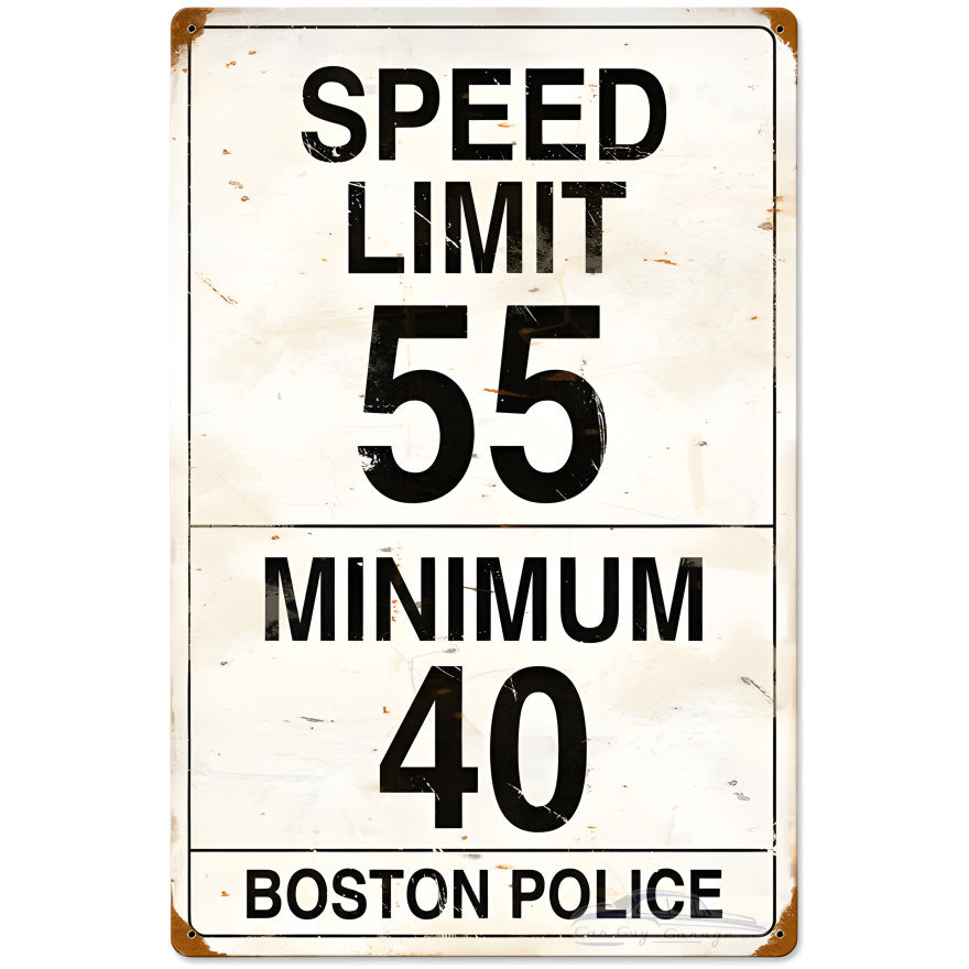 Speed Limit 55 Metal Sign - 16" x 24"