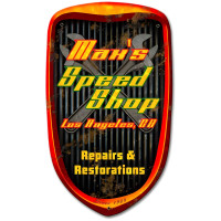 Speed Shop Grill Personalized Metal Sign - 14" x 24"