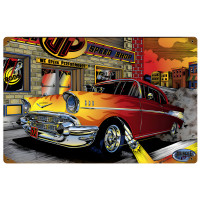 Chevy Speed Shop Metal Sign - 18" x 12"