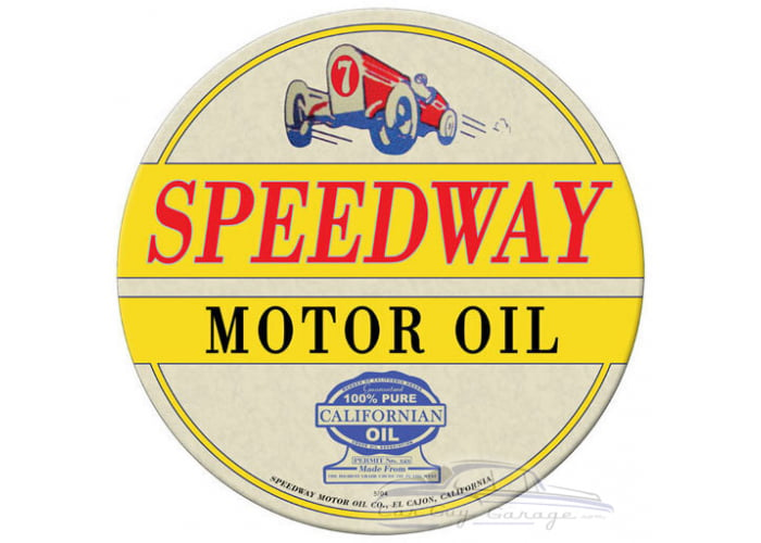 Speedway Oil Metal Sign