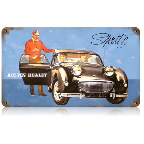 Sprite Austin Healey Sign - 14" x 8"